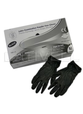 Γάντια νιτριλίου (Μαύρα) 100τμχ χωρίς πούδρα